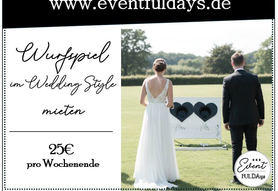 Spiel Geschenk Idee Hochzeitsspiel Dekoration mieten bei EventFULDAys