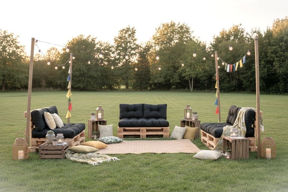 Palettenmöbel Mietmöbel Sofa Stuhl mieten bei EventFULDAys – 2