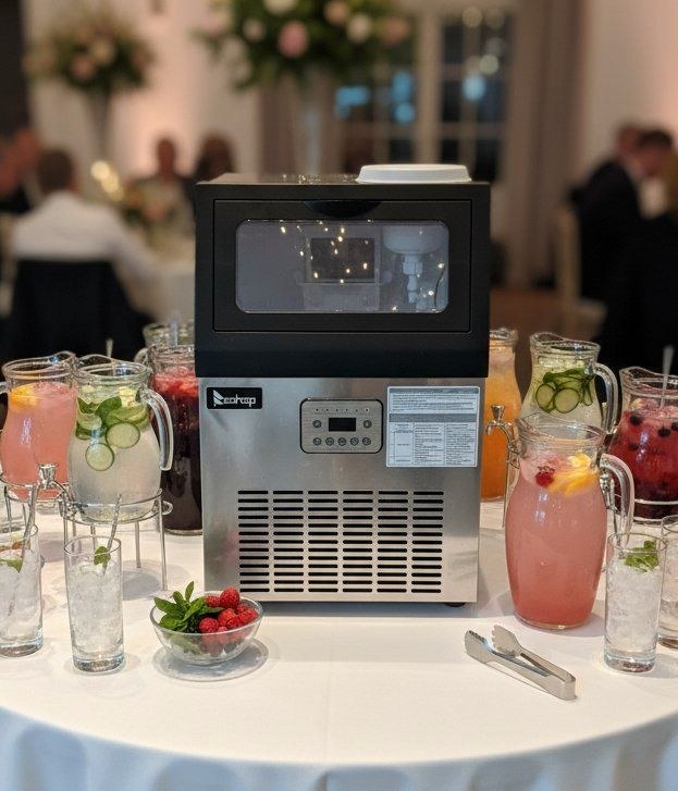 Eiswürfelmaschine Eiswürfel Bar Sektempfang mieten bei EventFULDAys – 2