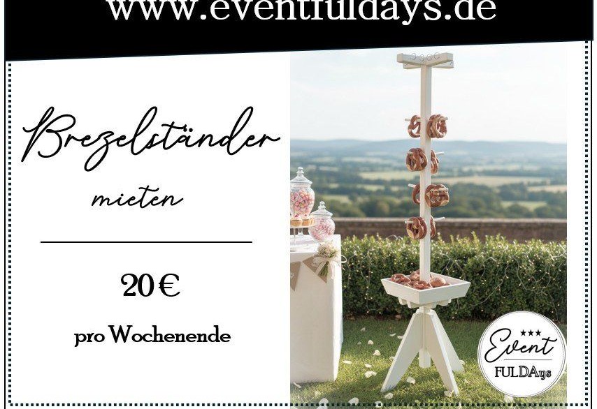 Partyservice Buffet Brezelständer Essen Theke mieten bei EventFULDAys
