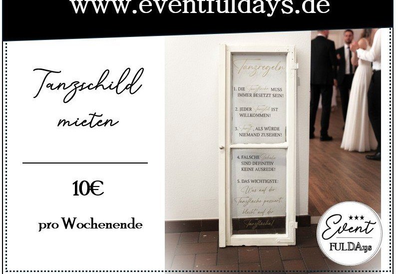 Tanzschild DJ Musik Tanzen Box Musikanlage mieten bei EventFULDAys – 3