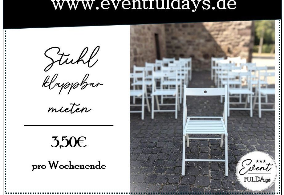 3.50E Stühle weiß Stuhl mieten bei EventFULDAys – Sitzplätze für alle
