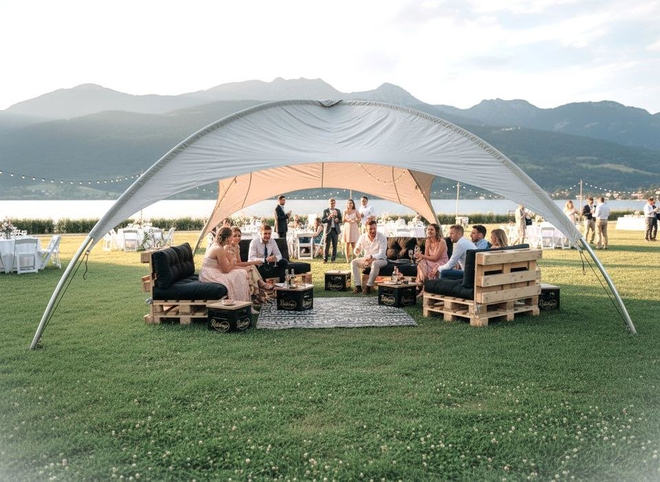 Zelt Pavillon Kuppelzelt Sonnenschirm mieten bei EventFULDAys – 3