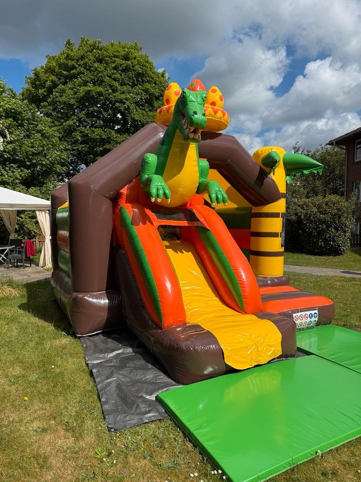 Hüpfburg Slide Combo Dino mieten in Kisdorf – Hüpfspaß für jede Feier – 3