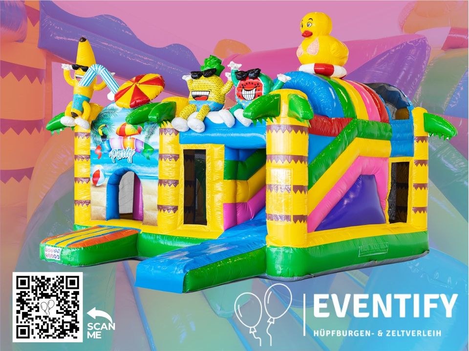 Hüpfburg Multiplay Sommerparty mieten bei Eventify