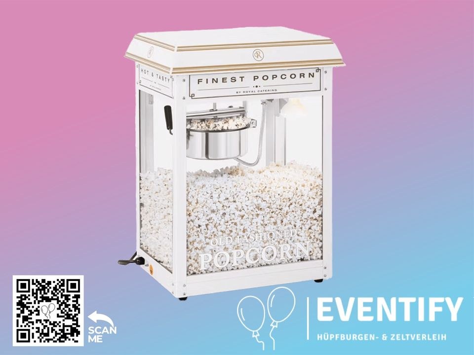Professionelle Popcornmaschine Funfood mieten bei Eventify