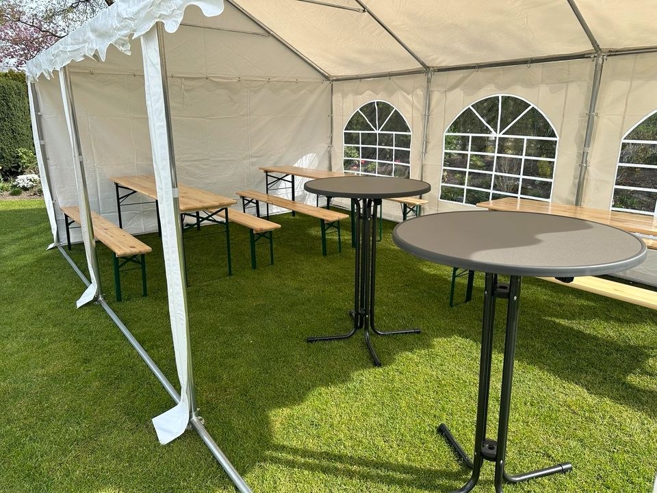 Partyzelt Festzelt PVC 4x4m 4x6m 4x8m mieten bei Eventify – 4