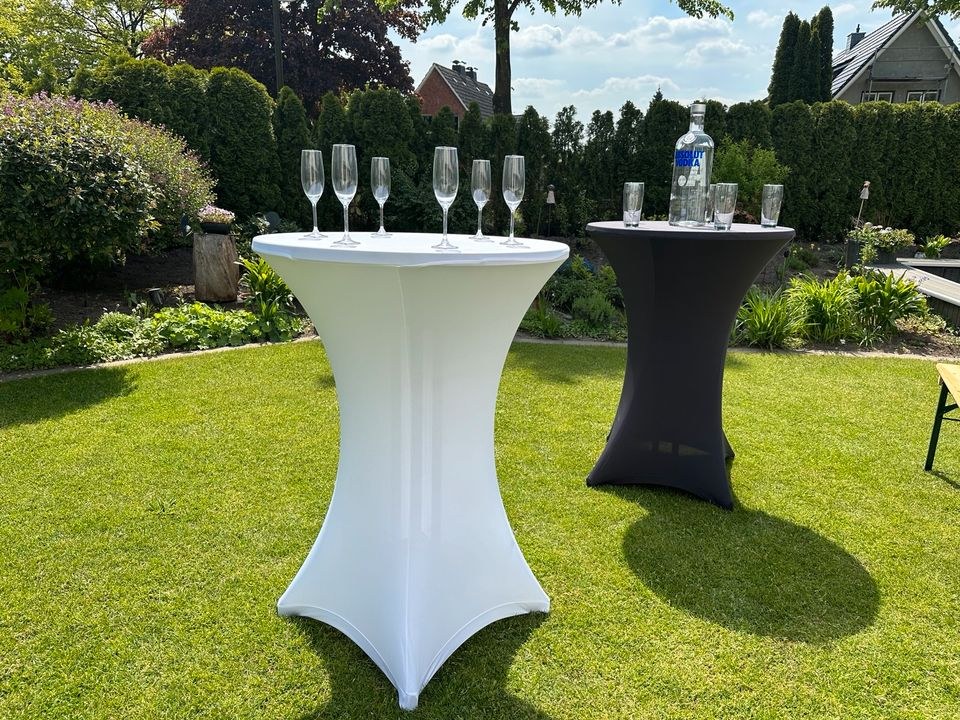 Stehtische Empfangtische Hussen mieten bei Eventify