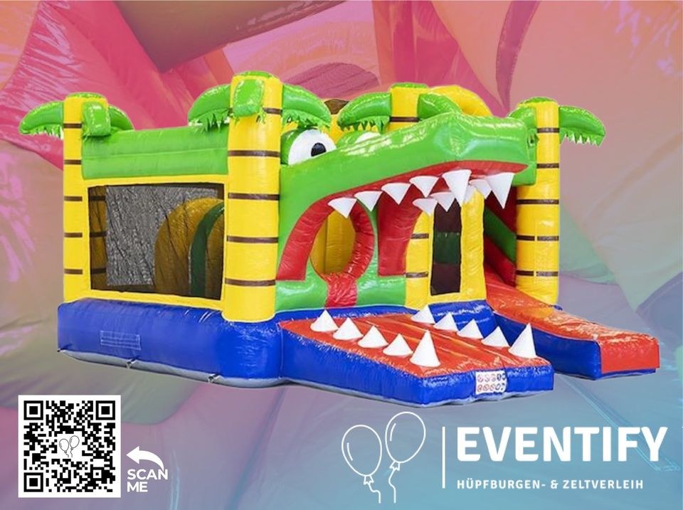 Hüpfburg Multiplay Krokodil mieten bei Eventify