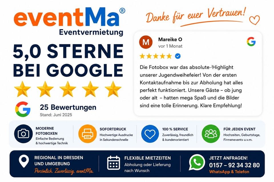 Fotobox mieten in Coschütz/Gittersee – das Highlight auf jeder Feier – 2