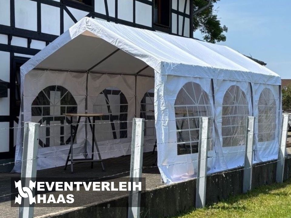 Partyzelt 3x6m Gartenparty mieten in Schleiden – für jedes Wetter