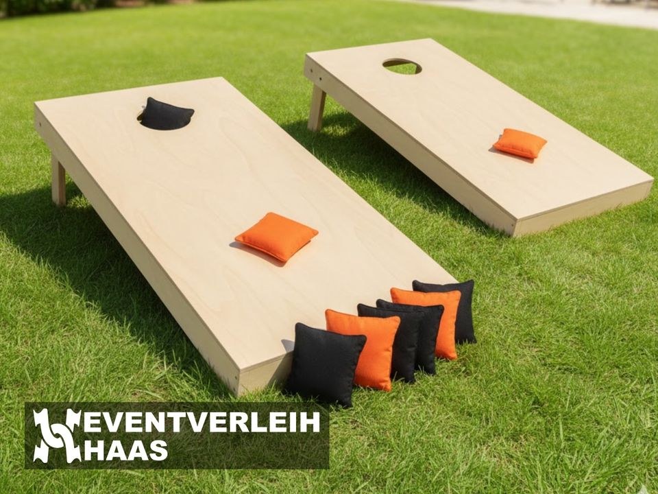 Cornhole Spiel Set inkl Wurfsäckchen mieten in Schleiden