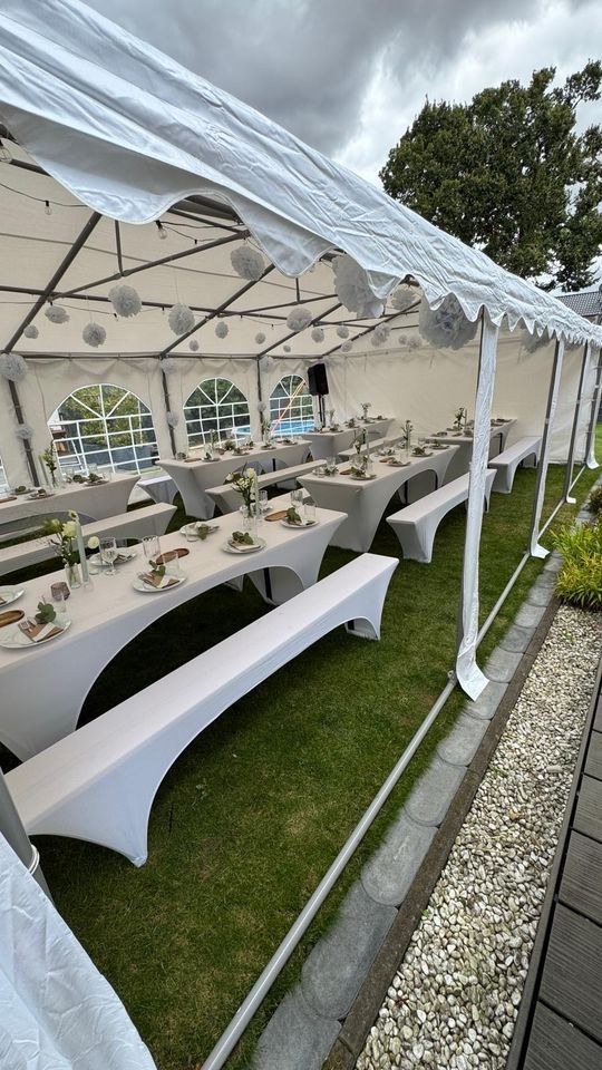 Partyzelt 5x6m 5x8m inkl Lichterkette optional mieten in Schleiden – 2