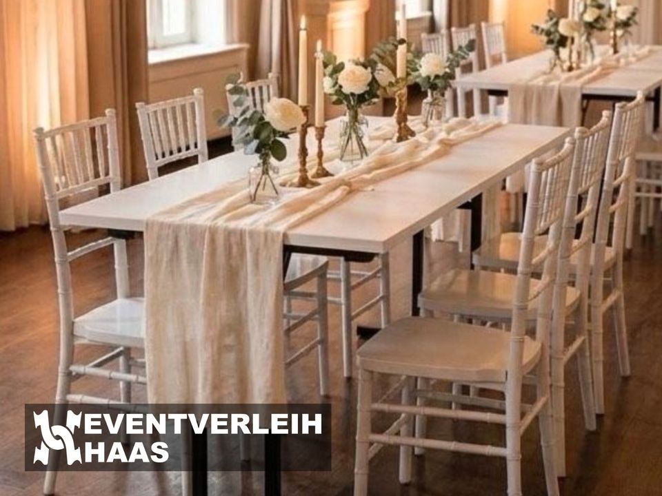 Banketttisch 180x80 cm mieten in Schleiden – Sitzplätze für alle