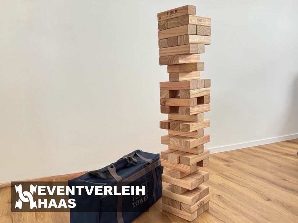 Riesen Wackelturm XXL Gartenparty mieten in Schleiden