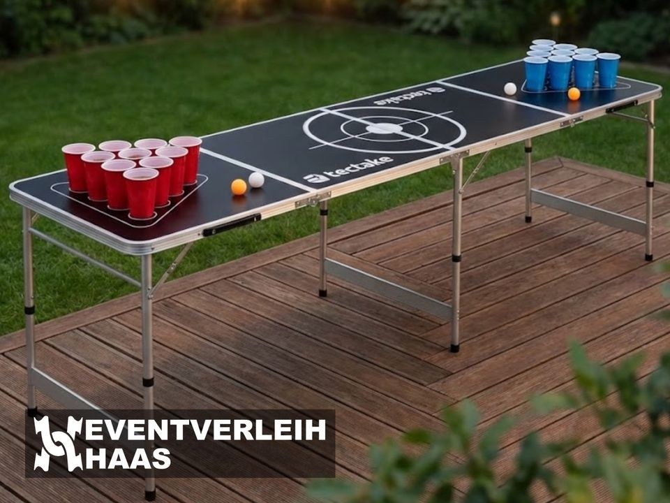 Beer Pong Tisch inkl Becher Set mieten in Schleiden – für alle Gäste