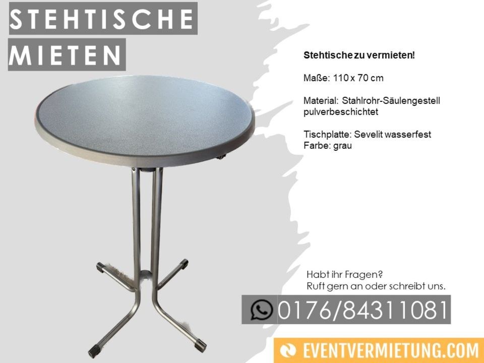 Stehtisch Klapptisch mieten in Cremlingen – für Empfang & Party