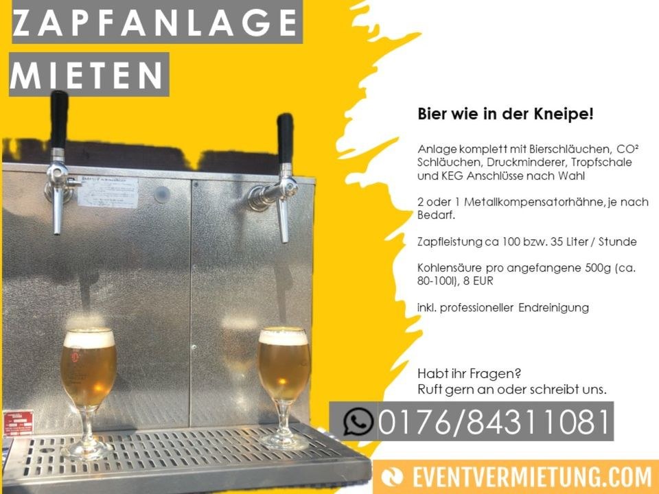 Zapfanlagen mieten bei C&L Eventvermietung – frisch gezapft