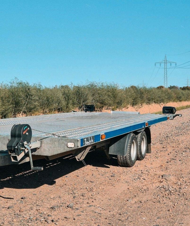 3000kg 5x2m Autoanhänger Autotransporter mieten in Darmstadt – 2