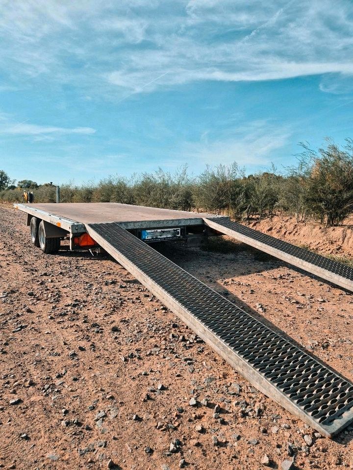3t Autotransporter Hochlader Anhänger Trailer mieten in Darmstadt