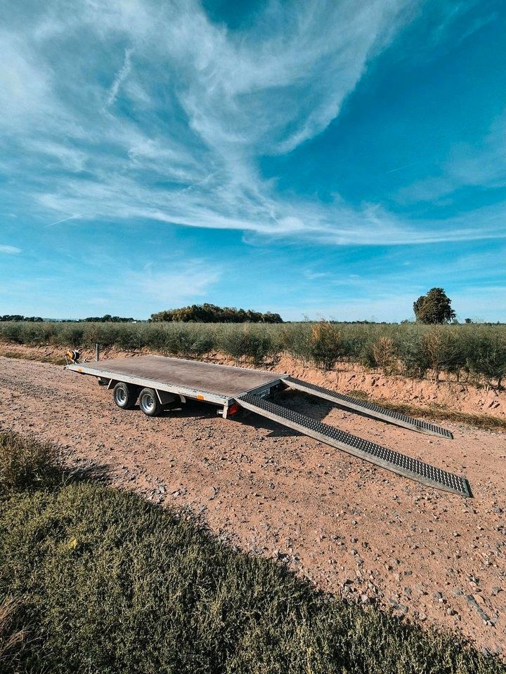 3t Autotransporter Hochlader Anhänger Trailer mieten in Darmstadt – 3