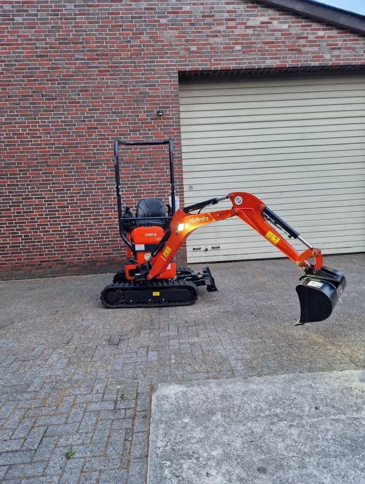 Bagger Minibagger Kubota U10 5 mieten in Uplengen – 2