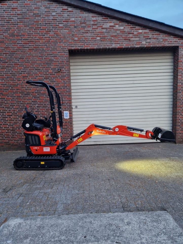 Bagger Minibagger Kubota U10 5 mieten in Uplengen – 3