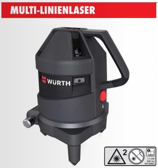 MULTI LINIENLASER WÜRTH m Empfänger mieten in Aidlingen – 3