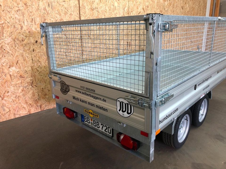 Anhänger Rückwärts Kipper Gitteraufsatz mieten in Aidlingen – 4