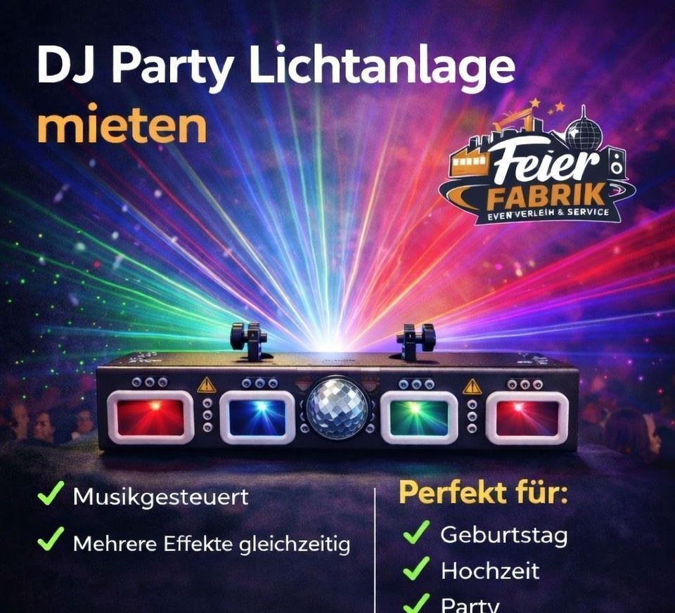 DJ Lichtanlage Disco Lichtbar mieten bei FeierFabrik - Eventverleih – 2