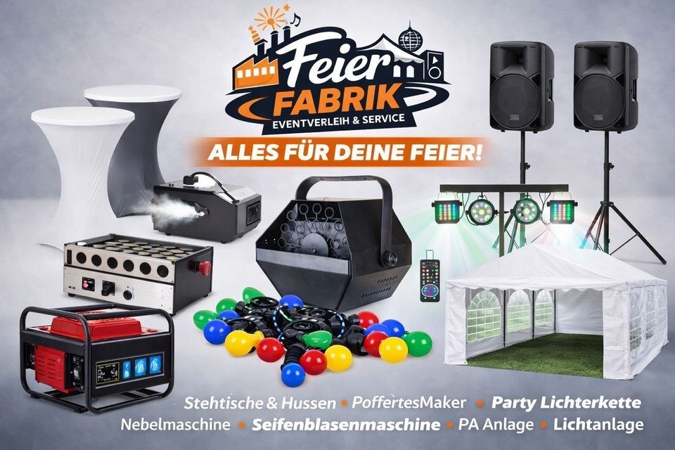 Nebelmaschine LED Effekt DJ Fest mieten bei FeierFabrik - Eventverleih – 2