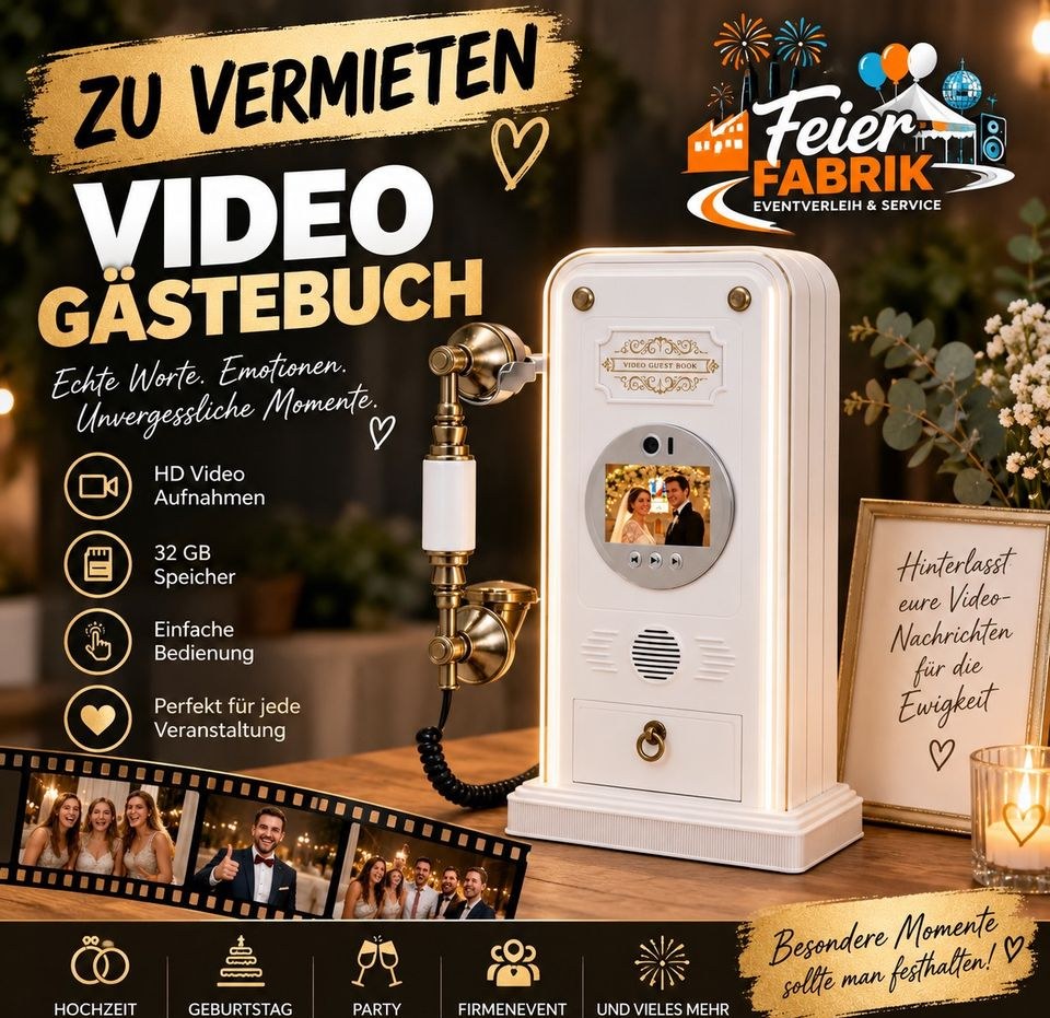 Video Gästebuch Geier Fest mieten bei FeierFabrik - Eventverleih