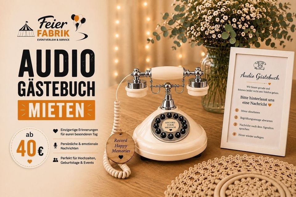 Audio Gästebuch Boho Fest mieten bei FeierFabrik - Eventverleih