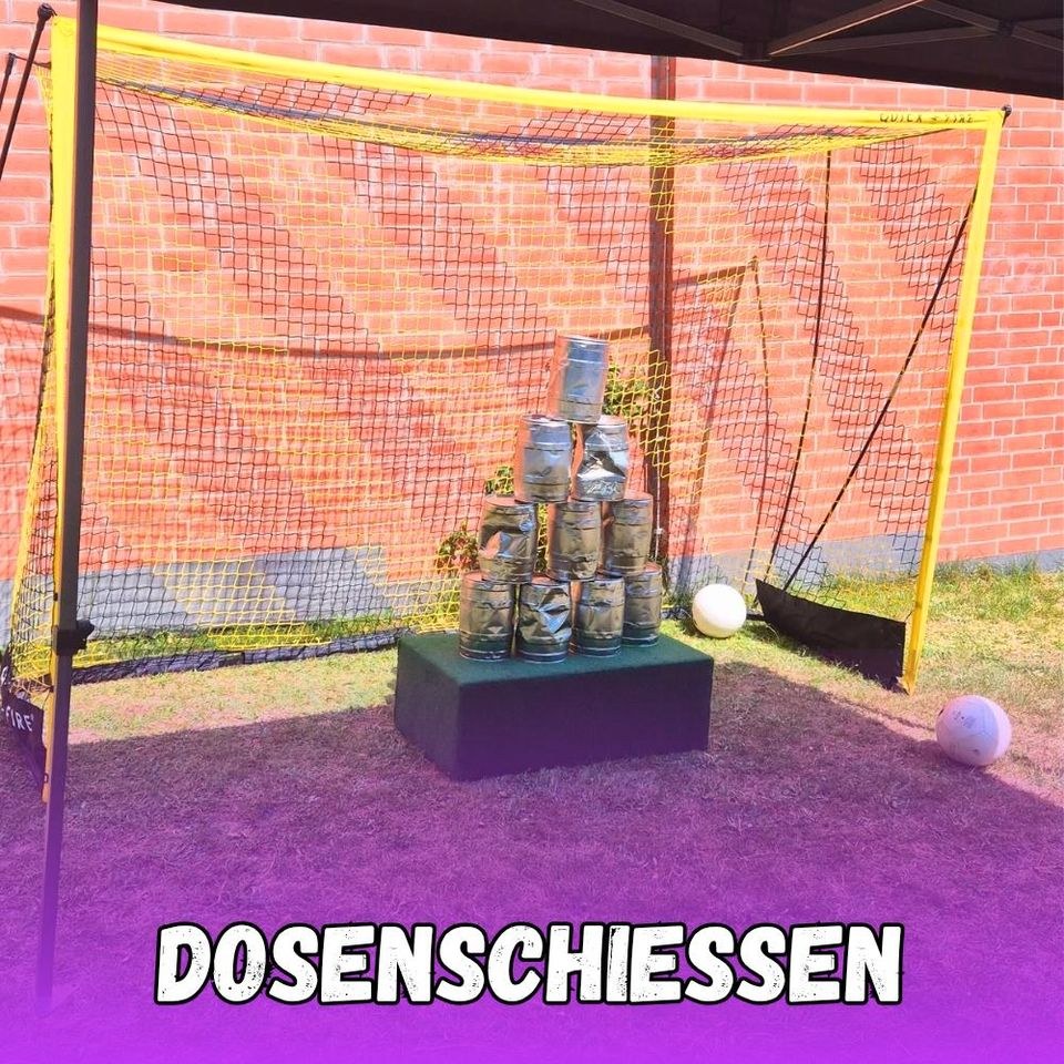XXL Fußball Dosenschießen Dosen schießen statt mieten in Deutsch Evern – 2