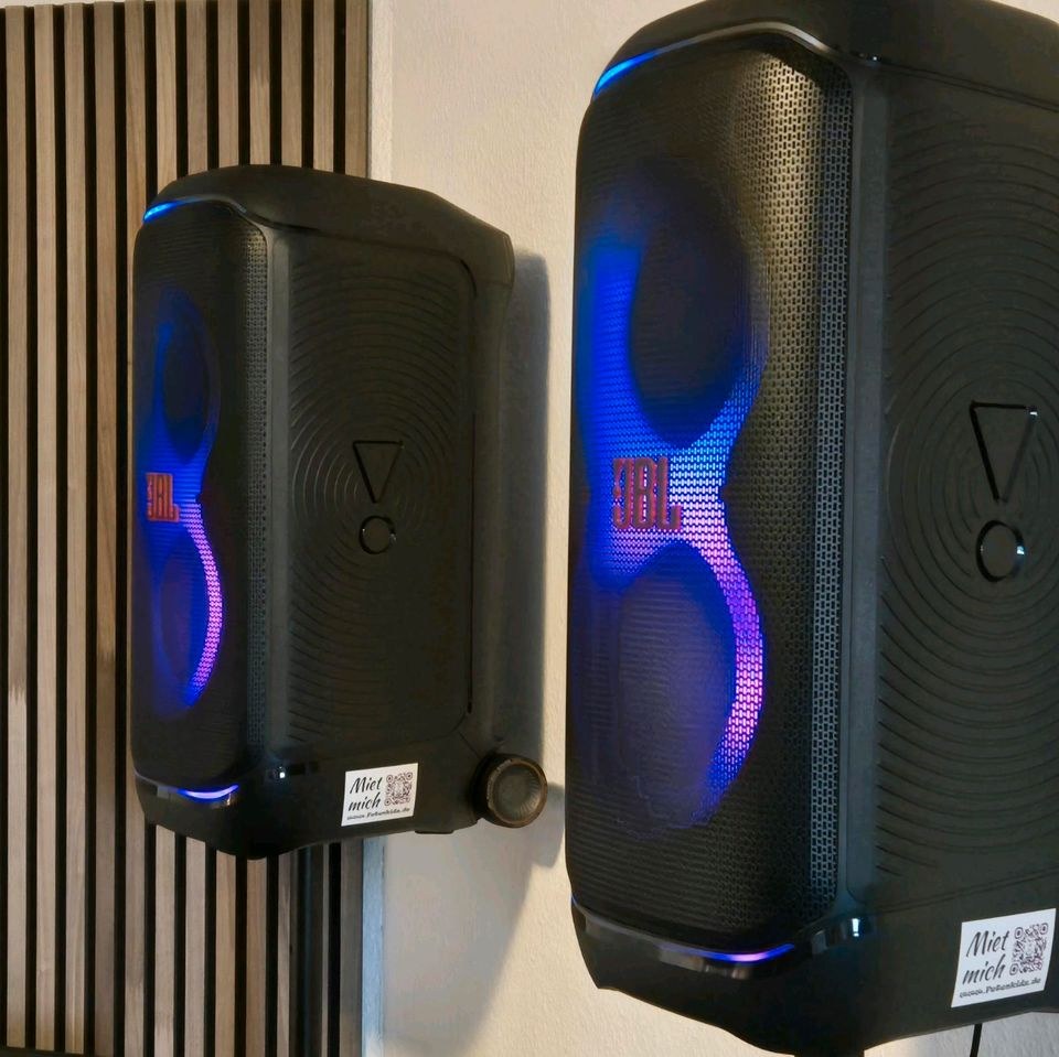 N JBL PartyBox 320 SET Stativen Boxenständer mieten in Deutsch Evern – 3