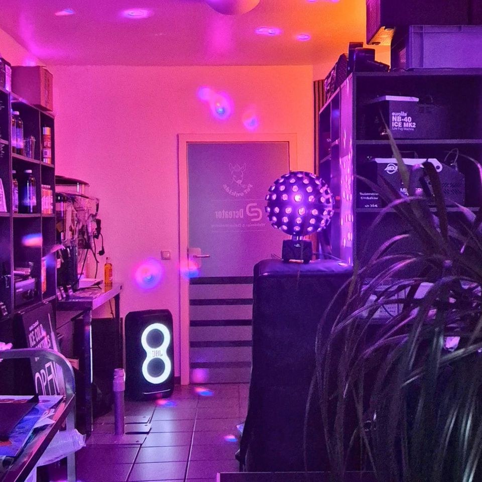 Discokugel LED Strahleneffekt Lichteffekt mieten in Deutsch Evern – 4