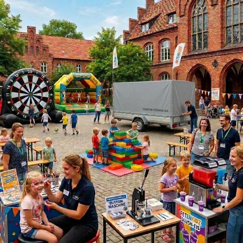 Spielmobil Lüneburg XXL Spiele Dart Action mieten in Deutsch Evern
