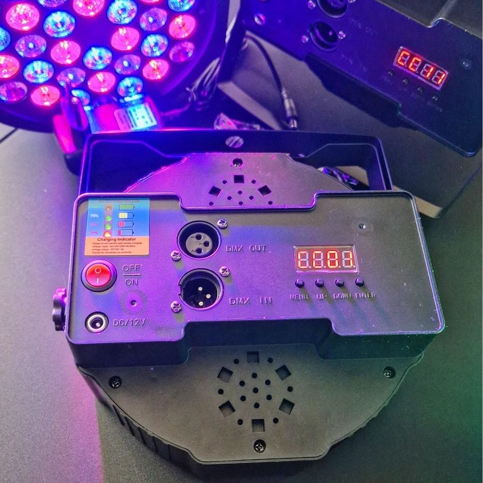 AKKU LED Strahler N DMX Sound Disco Bühnenlicht mieten – 4