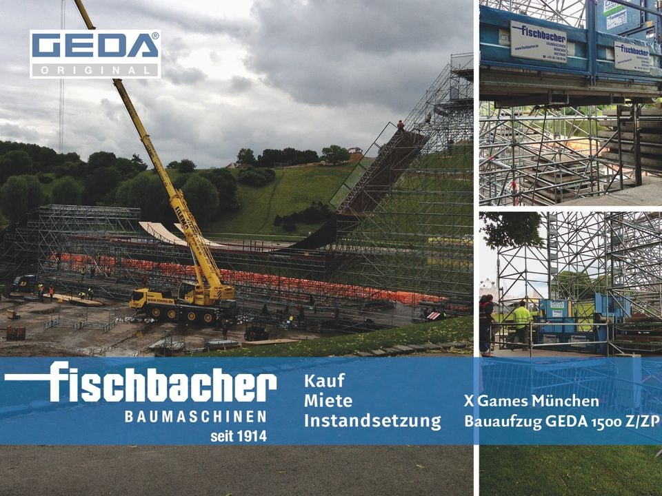 GEDA 1500 Z ZP Bauaufzug mieten in Moosach – Profi-Werkzeug auf Zeit – 2