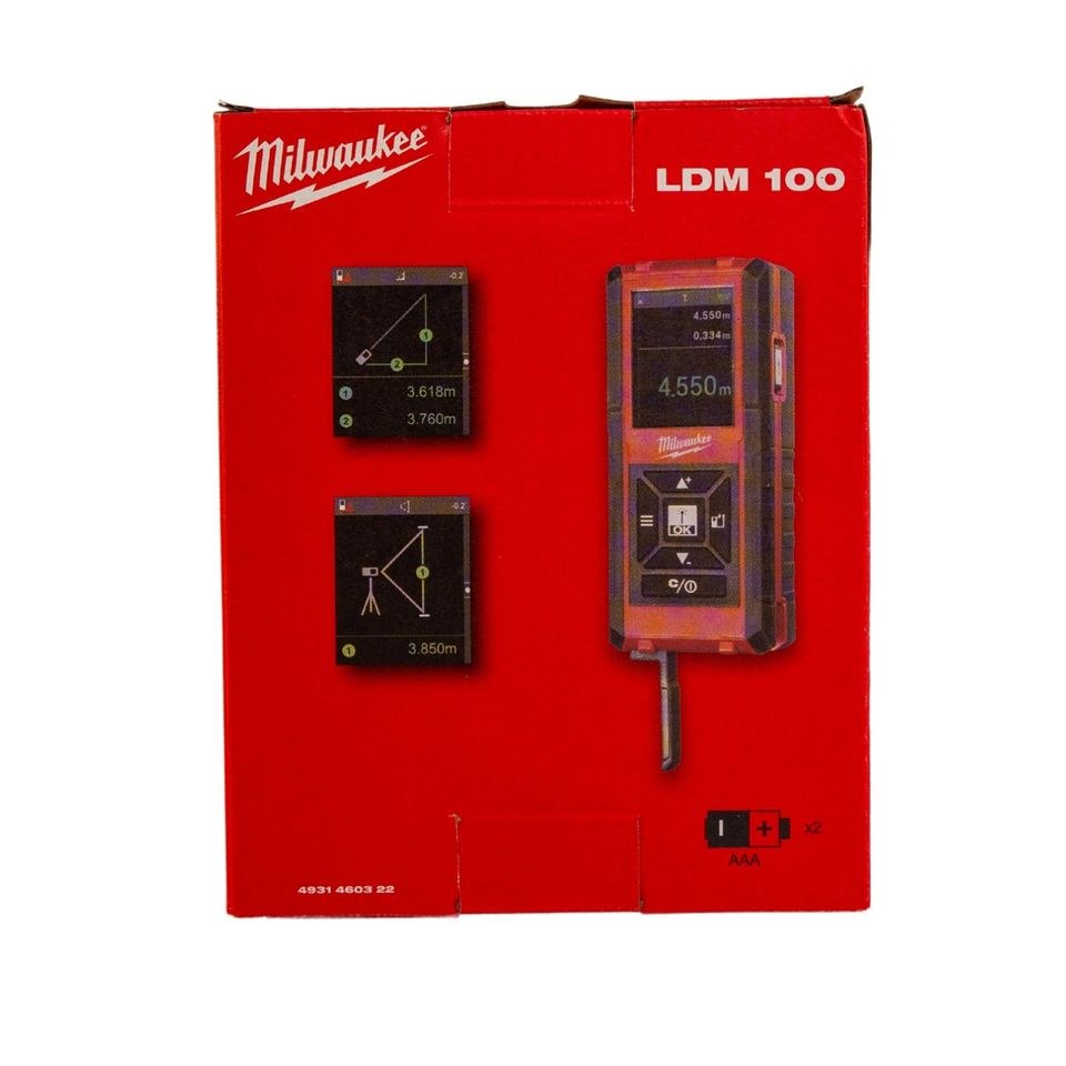 Milwaukee LDM 100 Laser Entfernungsmesser mieten bei Fischbacher – 2