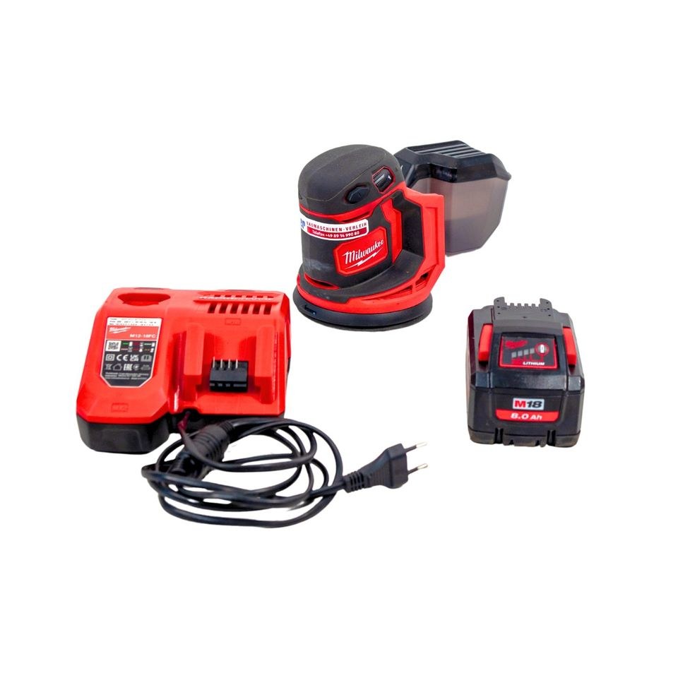 Milwaukee M18 BOS 125 Exzenterschleifmaschine mieten bei Fischbacher – 3
