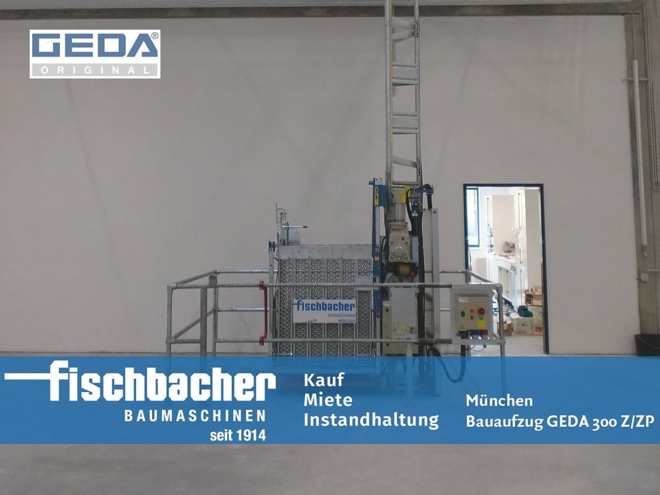 GEDA 300 Z Materialaufzug I Bauaufzug mieten bei Fischbacher – 2