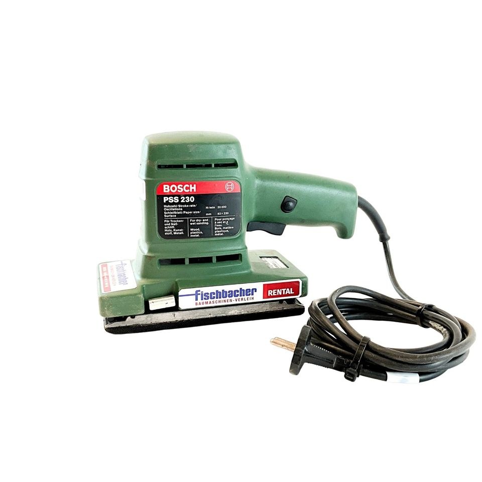 Schleifmaschine Flächenschleifer Bosch PSS 230 mieten bei Fischbacher