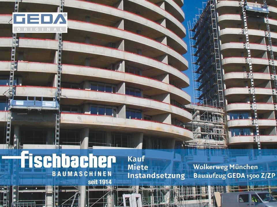GEDA 1500 Z ZP Bauaufzug mieten in Moosach – Profi-Werkzeug auf Zeit – 3