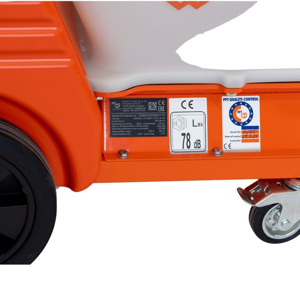 PFT SWING L FC 400V Förderpumpe Airless mieten bei Fischbacher – 3