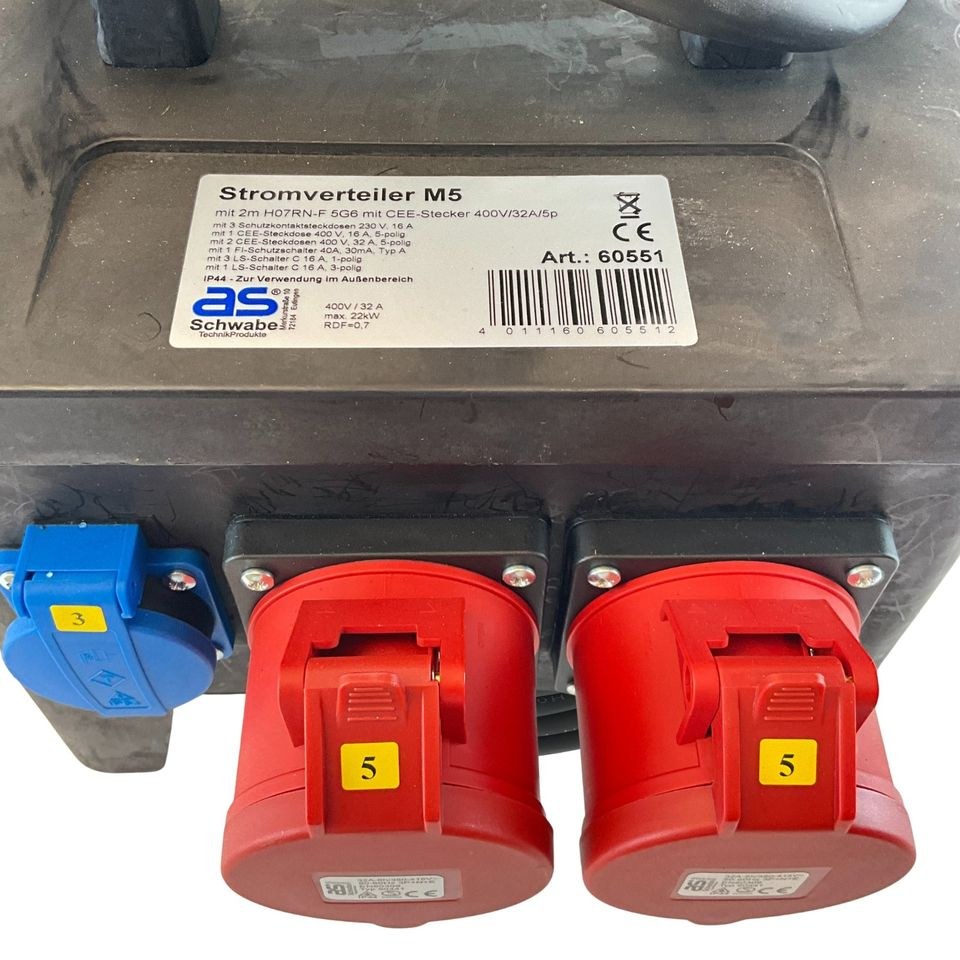Stromverteiler as Schwabe 6 fach mieten bei Fischbacher – 3