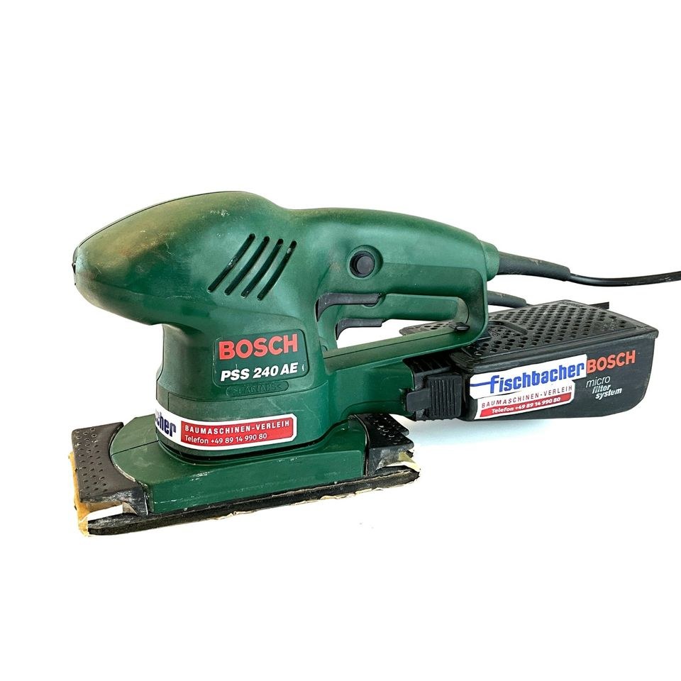 Schleifmaschine Flächenschleifer Bosch PSS 240 mieten bei Fischbacher – 4
