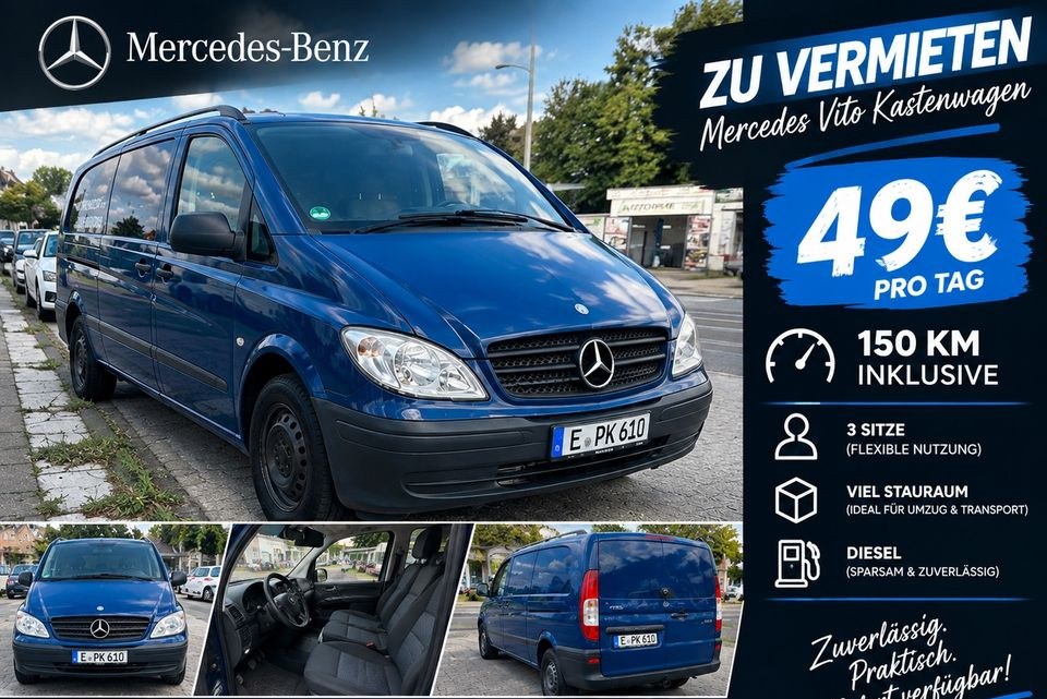 Mercedes Benz Vito 109 CDI Transporter mieten in Essen