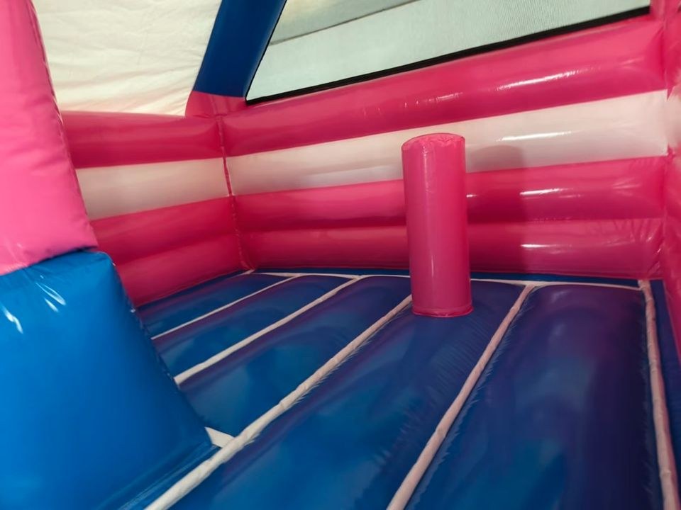 M Hüpfburg Combo Rosa Blau Rutsche mieten in Tellingstedt – 4