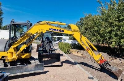 Komatsu Minibagger PC58 MR 5 Bagger mieten bei FNC